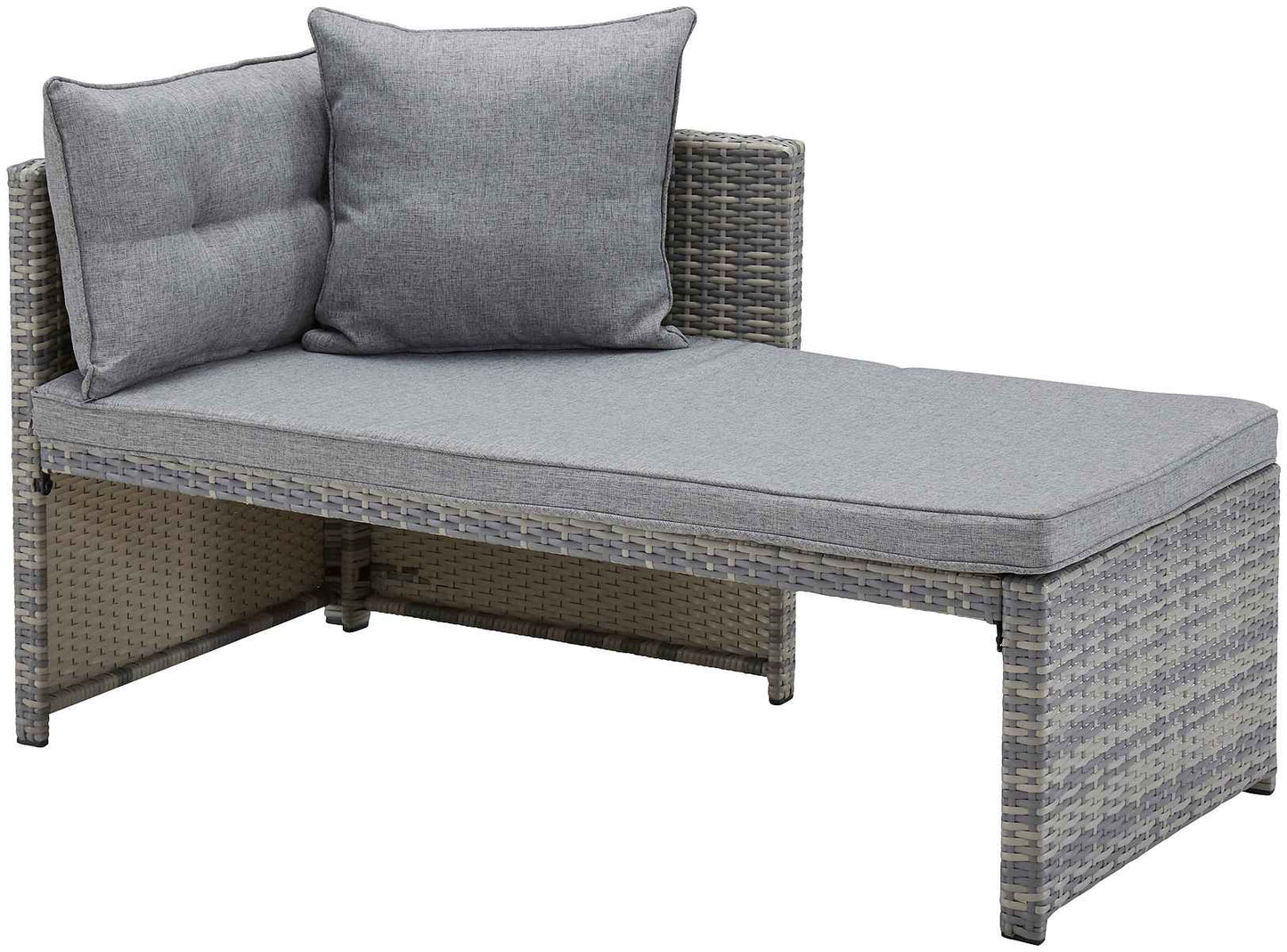 KONIFERA Loungeset »Catania«, 12-tlg., Eckbank, Hocker, Tisch 100x59 cm, Polyrattan