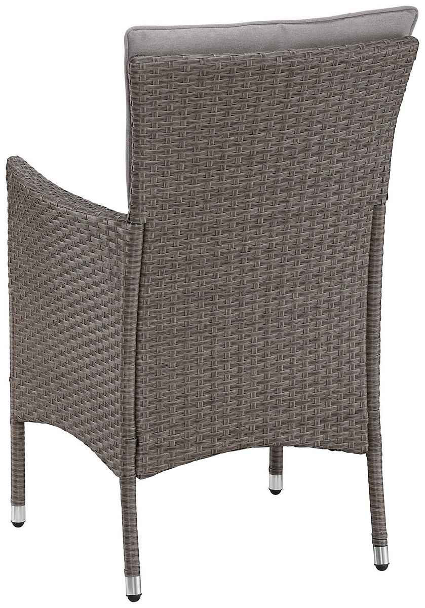 KONIFERA Gartenstuhl Mailand Polyrattan inkl. Auflage