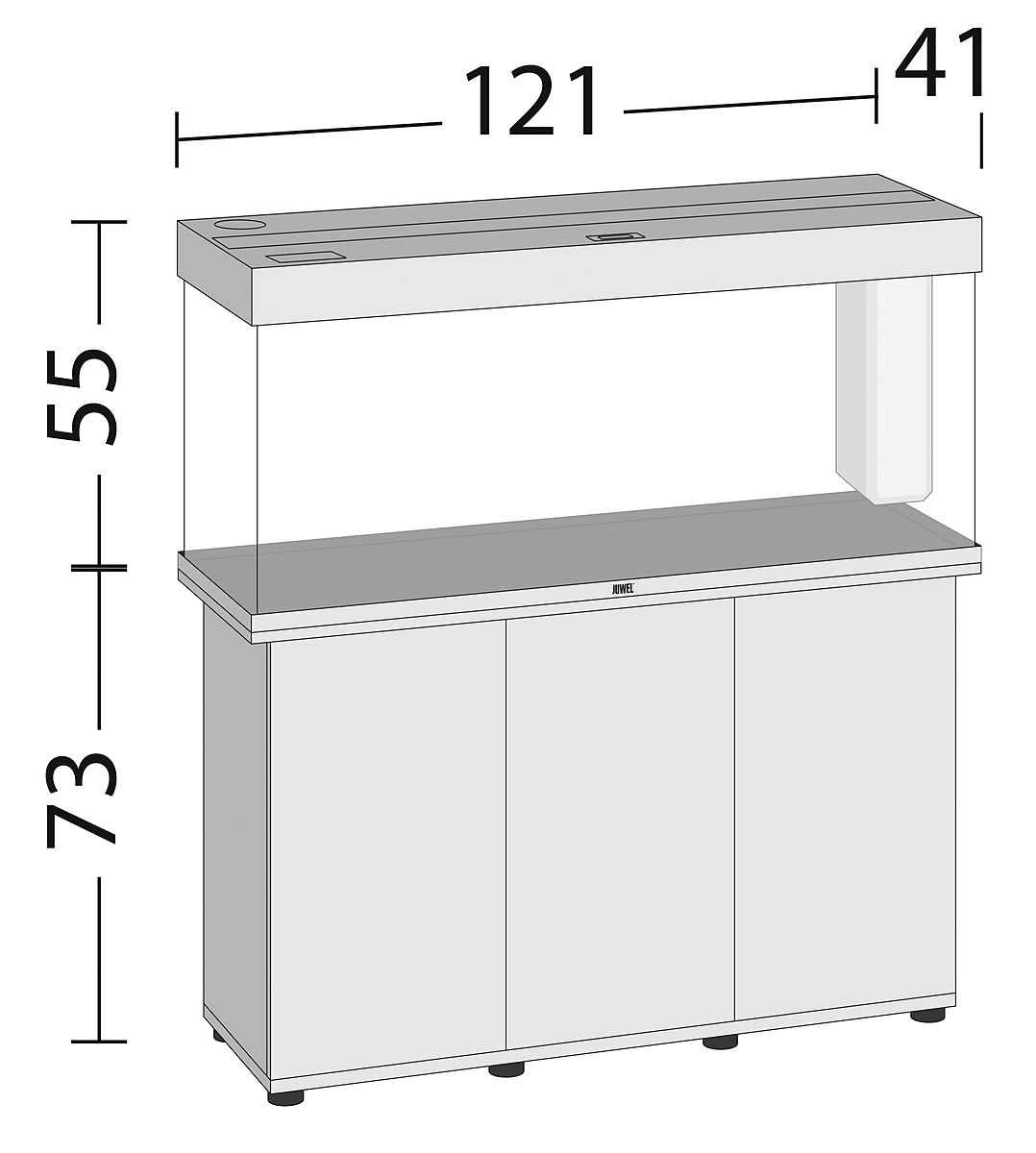 JUWEL AQUARIEN Aquarien Set Rio 240 LED