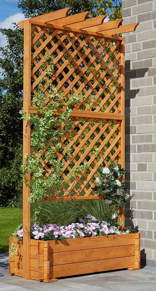 Promadino Spalier Pergola mit Pflanzkasten