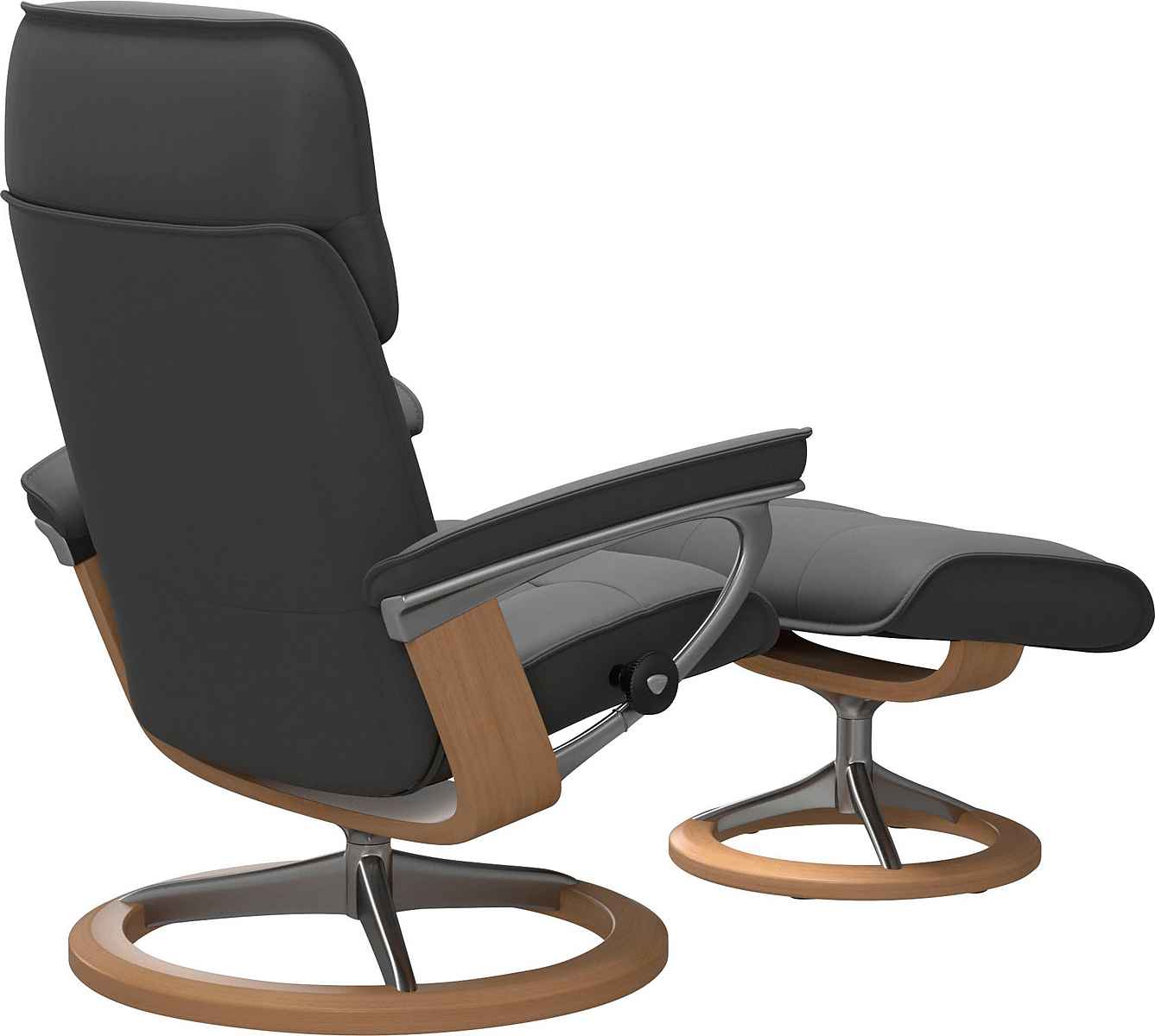 Stressless Relaxsessel Admiral mit Hocker mit Signature Base Größe L