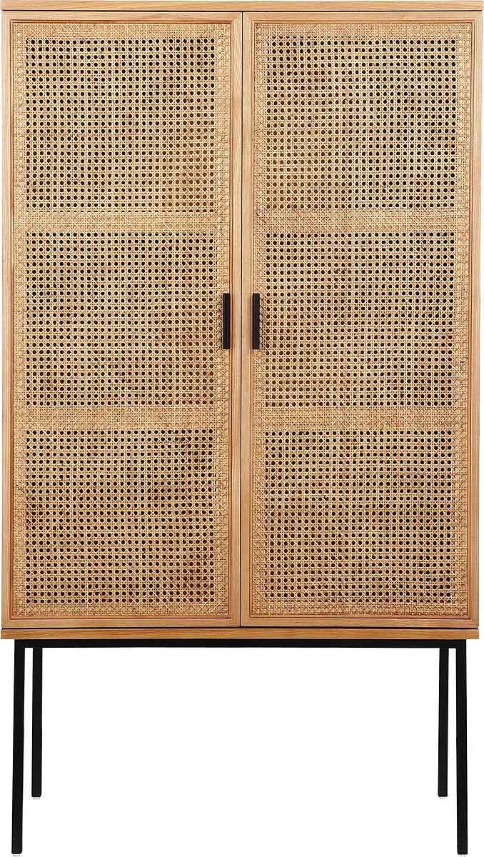 COUCH Highboard Feines Geflecht Front mit Wiener Geflecht