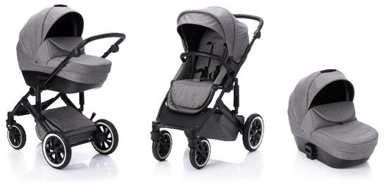 Fillikid Kombi Kinderwagen Tiger hellgrau Melange